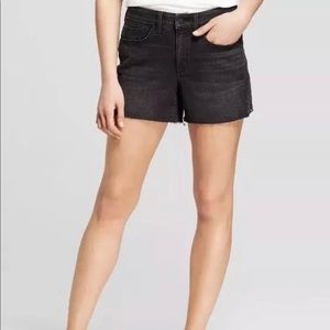 Black denim shorts NWT